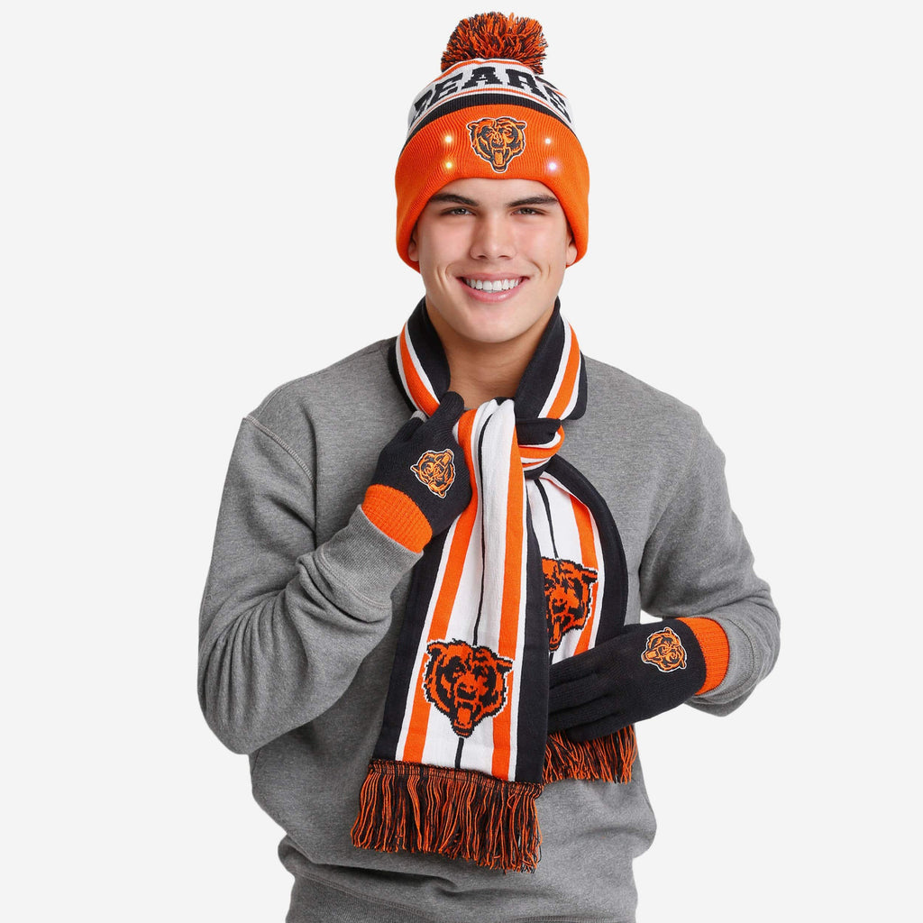 Chicago Bears Snow Stealer Cold Weather Set FOCO - FOCO.com