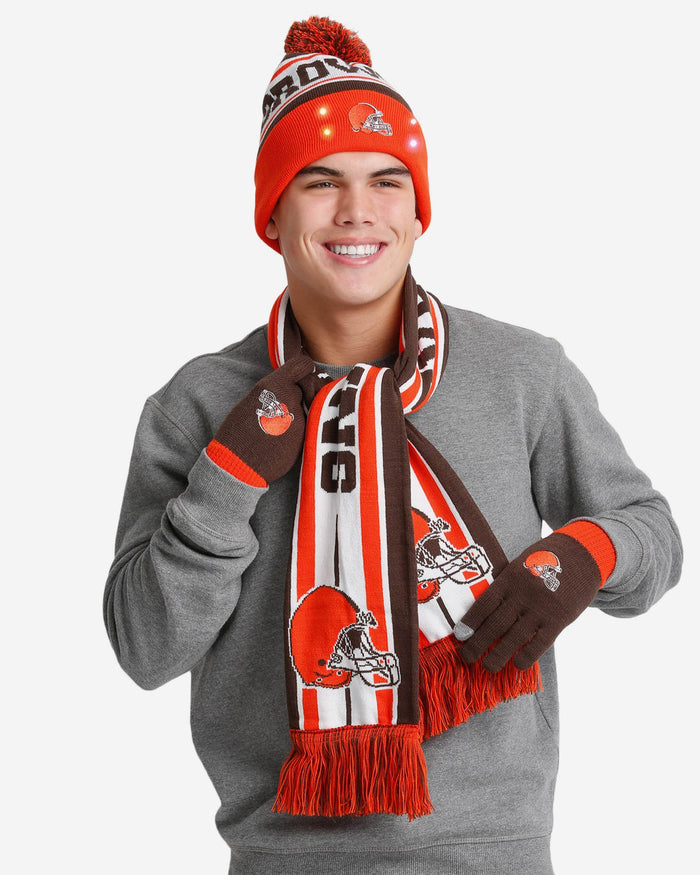 Cleveland Browns Snow Stealer Cold Weather Set FOCO - FOCO.com