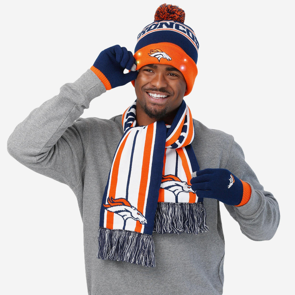 Denver Broncos Snow Stealer Cold Weather Set FOCO - FOCO.com