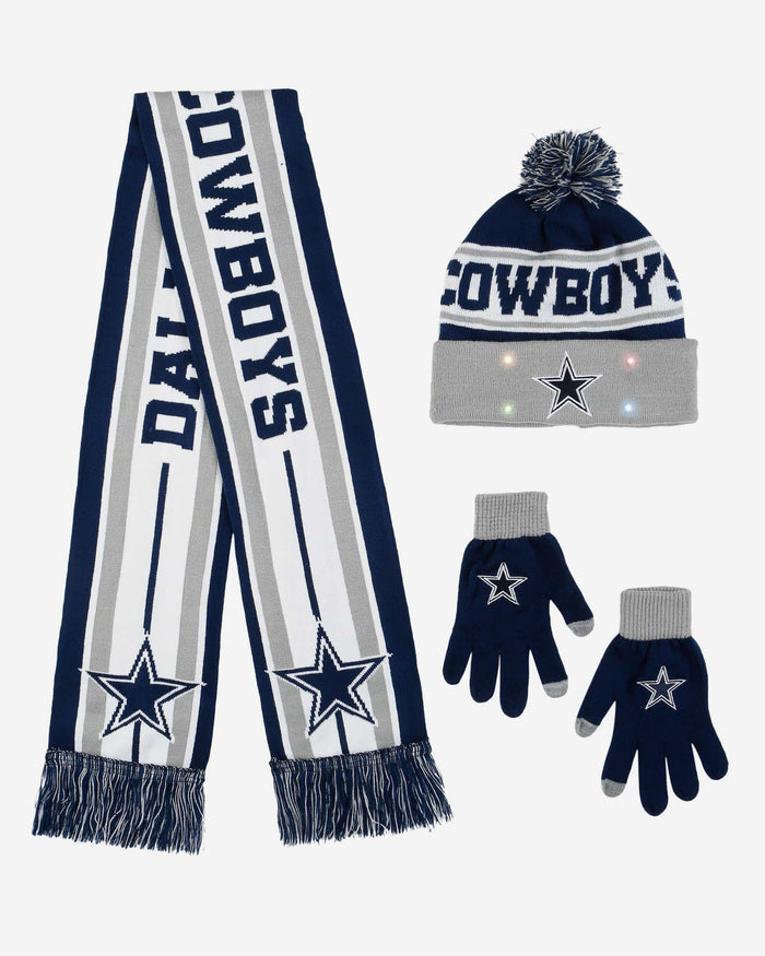 Dallas Cowboys Snow Stealer Cold Weather Set FOCO - FOCO.com