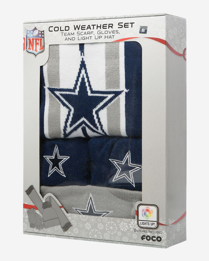 Dallas Cowboys Snow Stealer Cold Weather Set FOCO - FOCO.com