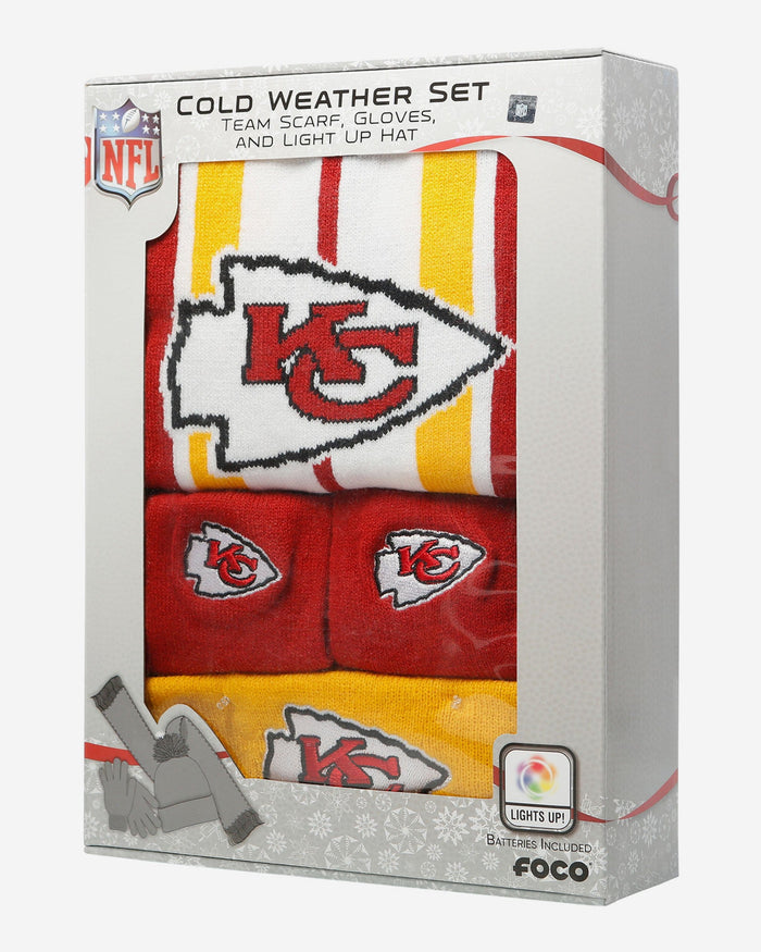 Kansas City Chiefs Snow Stealer Cold Weather Set FOCO - FOCO.com