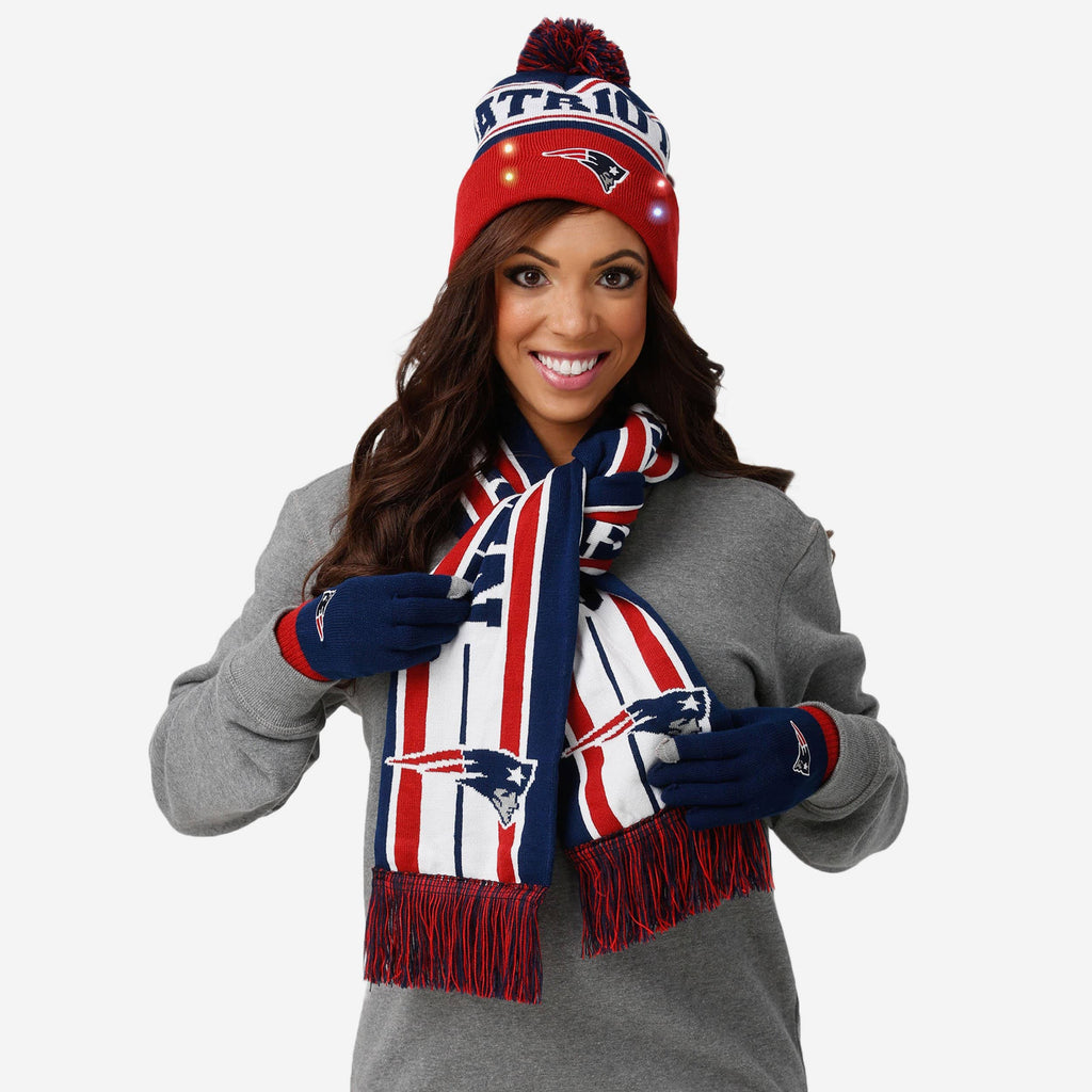 New England Patriots Snow Stealer Cold Weather Set FOCO - FOCO.com