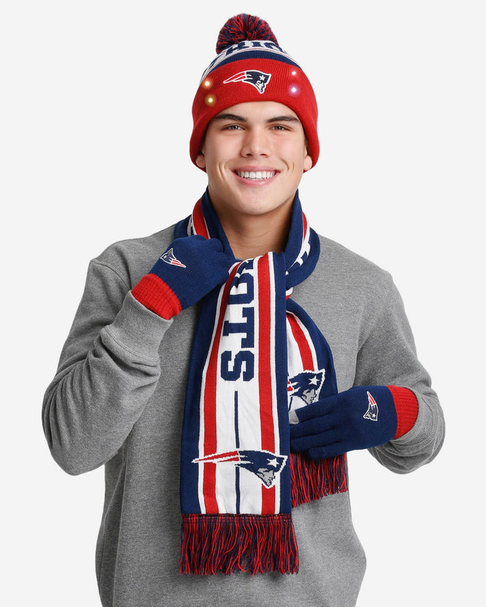 New England Patriots Snow Stealer Cold Weather Set FOCO - FOCO.com