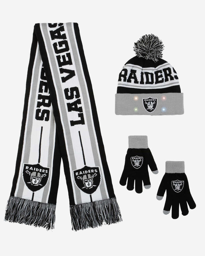 Las Vegas Raiders Snow Stealer Cold Weather Set FOCO - FOCO.com