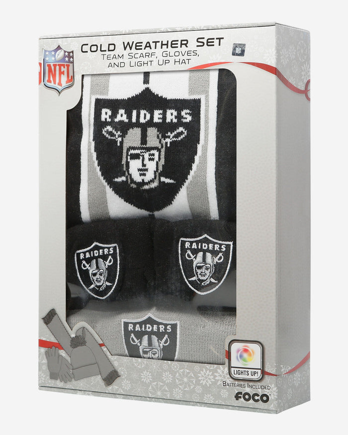 Las Vegas Raiders Snow Stealer Cold Weather Set FOCO - FOCO.com