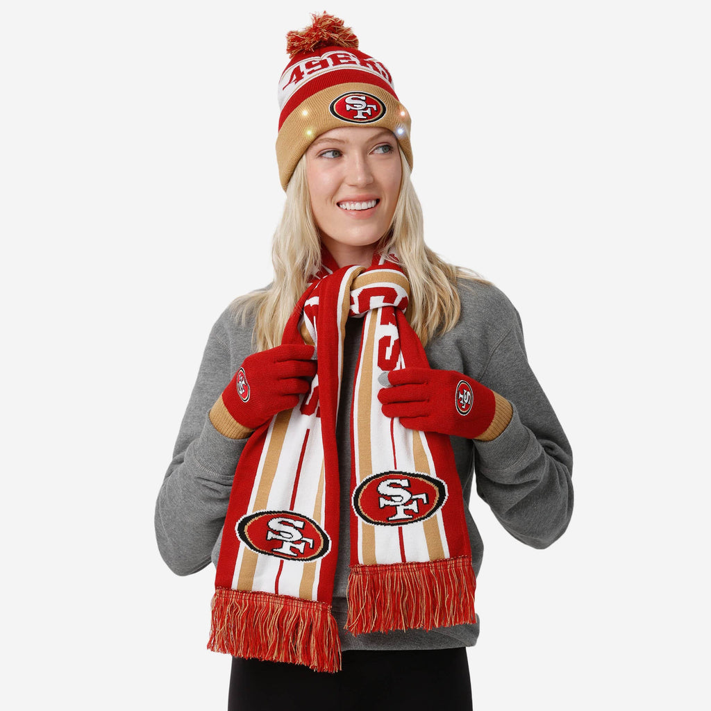 San Francisco 49ers Snow Stealer Cold Weather Set FOCO - FOCO.com