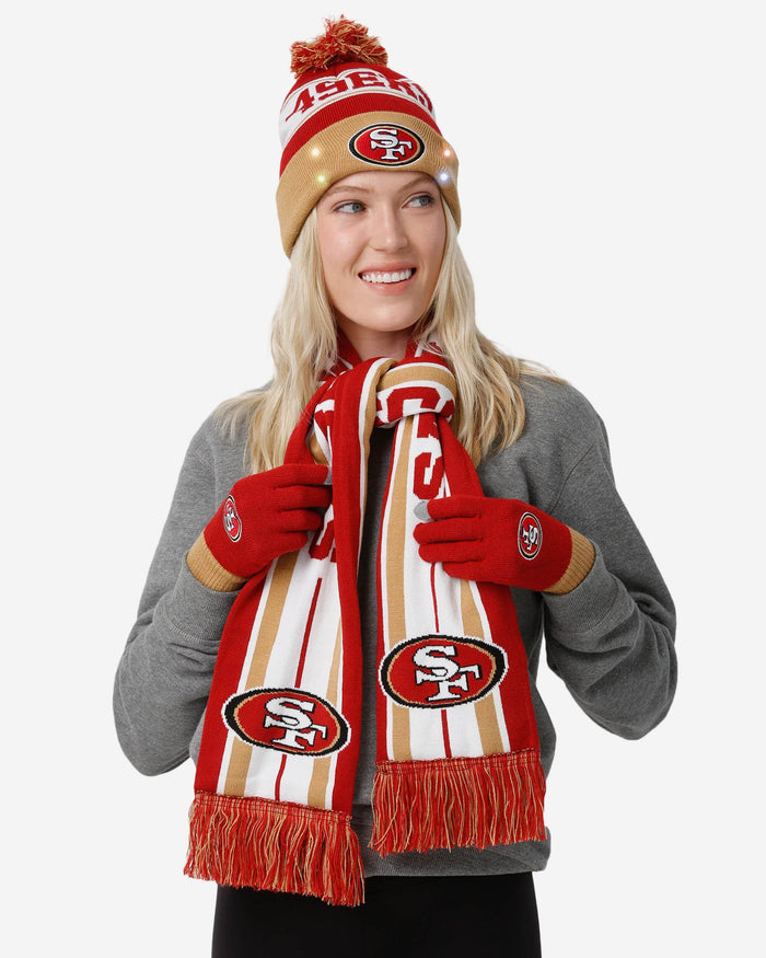 San Francisco 49ers Snow Stealer Cold Weather Set FOCO - FOCO.com