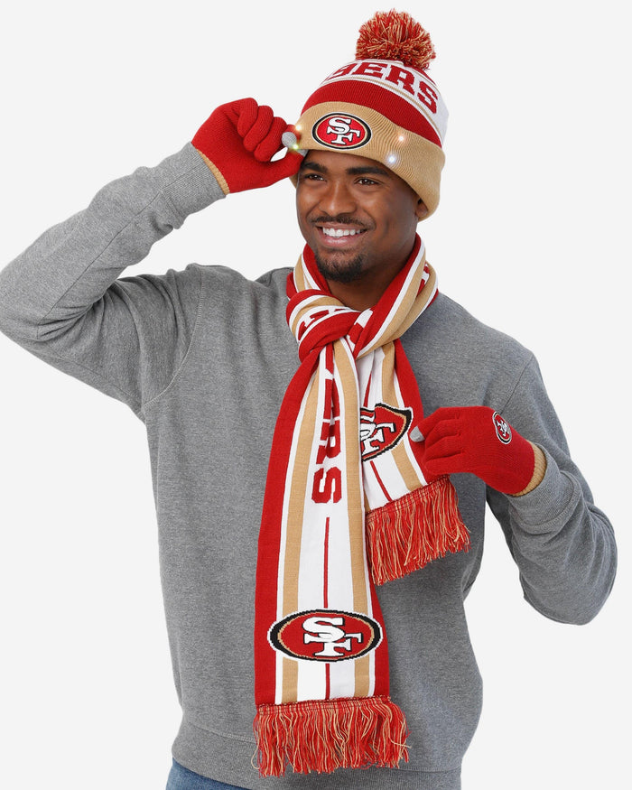 San Francisco 49ers Snow Stealer Cold Weather Set FOCO - FOCO.com