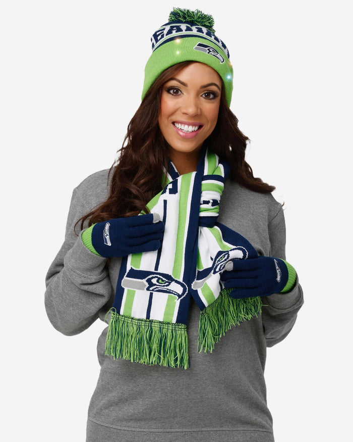 Seattle Seahawks Snow Stealer Cold Weather Set FOCO - FOCO.com