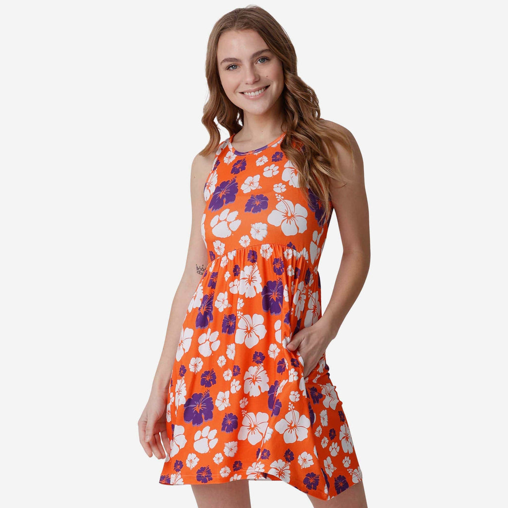 Clemson Tigers Womens Fan Favorite Floral Sundress FOCO S - FOCO.com