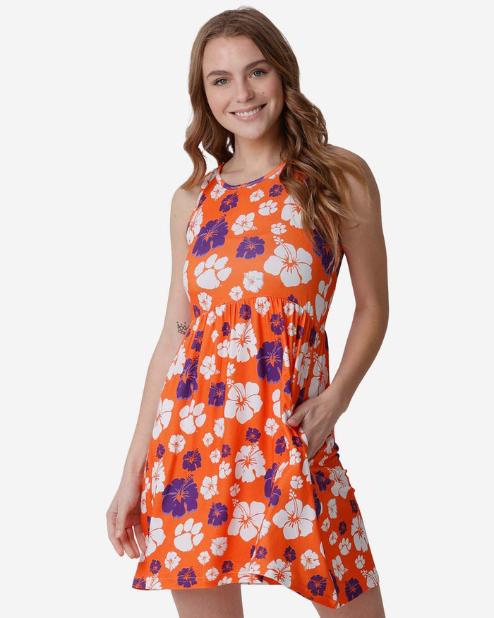 Clemson Tigers Womens Fan Favorite Floral Sundress FOCO S - FOCO.com