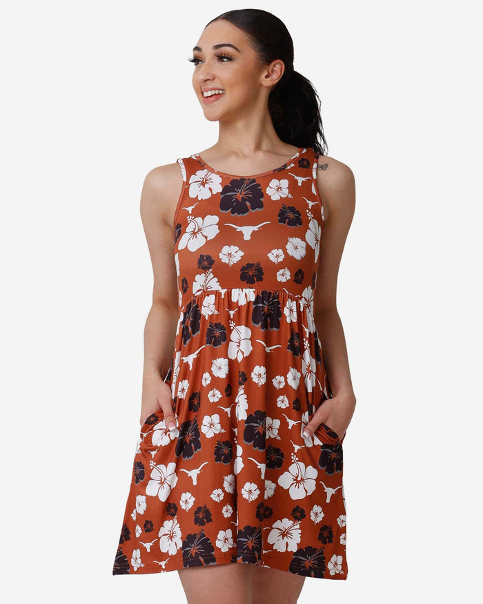 Texas Longhorns Womens Fan Favorite Floral Sundress FOCO S - FOCO.com