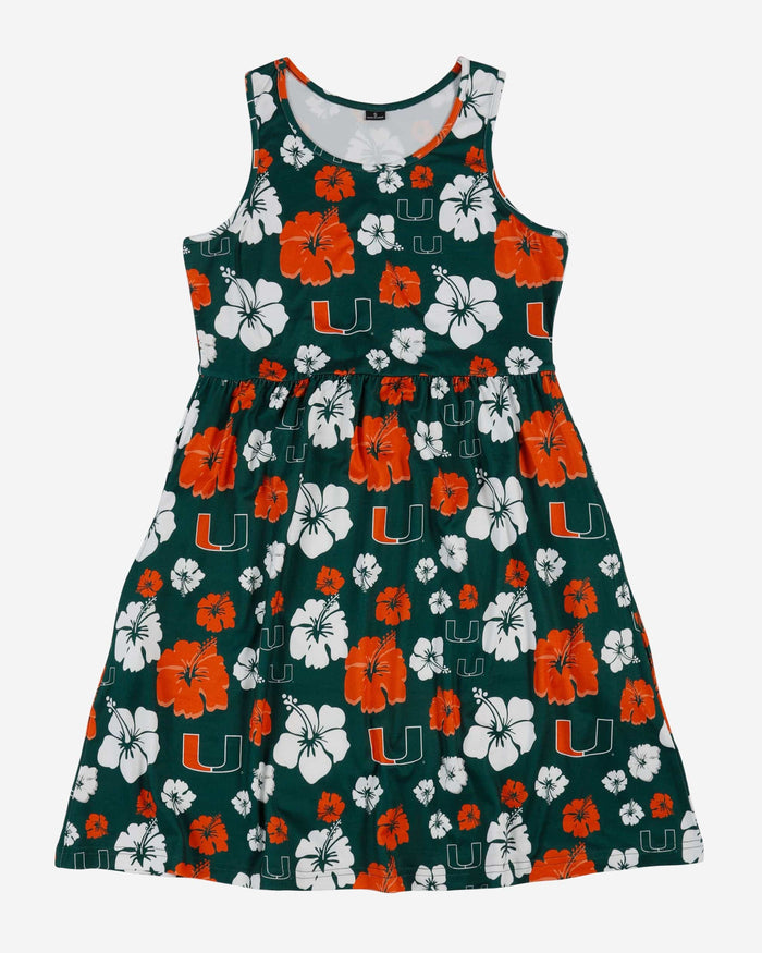 Miami Hurricanes Womens Fan Favorite Floral Sundress FOCO - FOCO.com