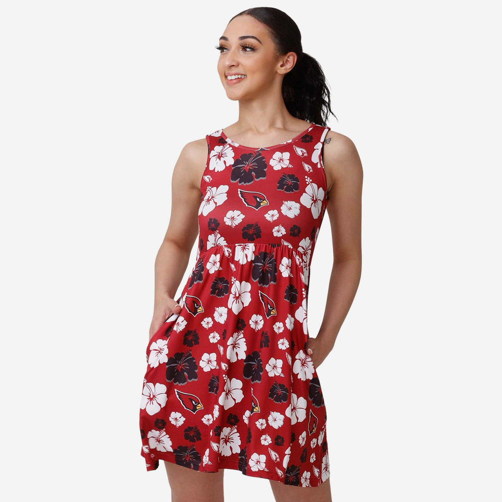 Arizona Cardinals Womens Fan Favorite Floral Sundress FOCO S - FOCO.com