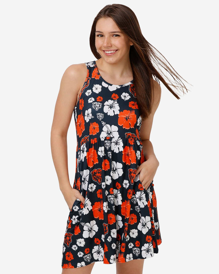 Chicago Bears Womens Fan Favorite Floral Sundress FOCO S - FOCO.com