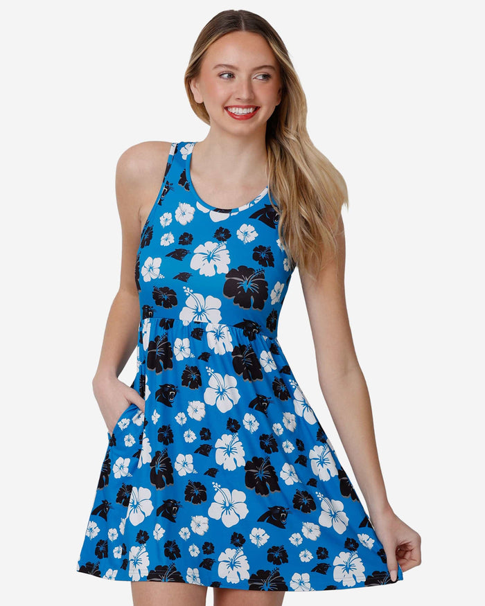 Carolina Panthers Womens Fan Favorite Floral Sundress FOCO S - FOCO.com