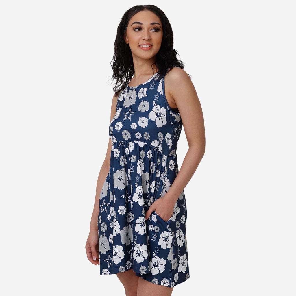 Dallas Cowboys Womens Fan Favorite Floral Sundress FOCO S - FOCO.com