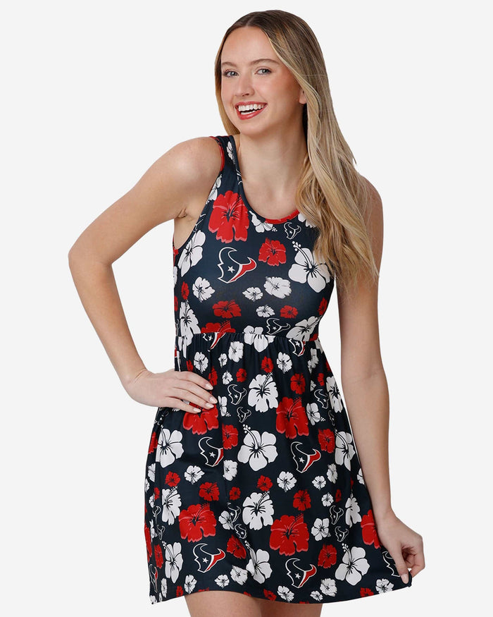 Houston Texans Womens Fan Favorite Floral Sundress FOCO S - FOCO.com