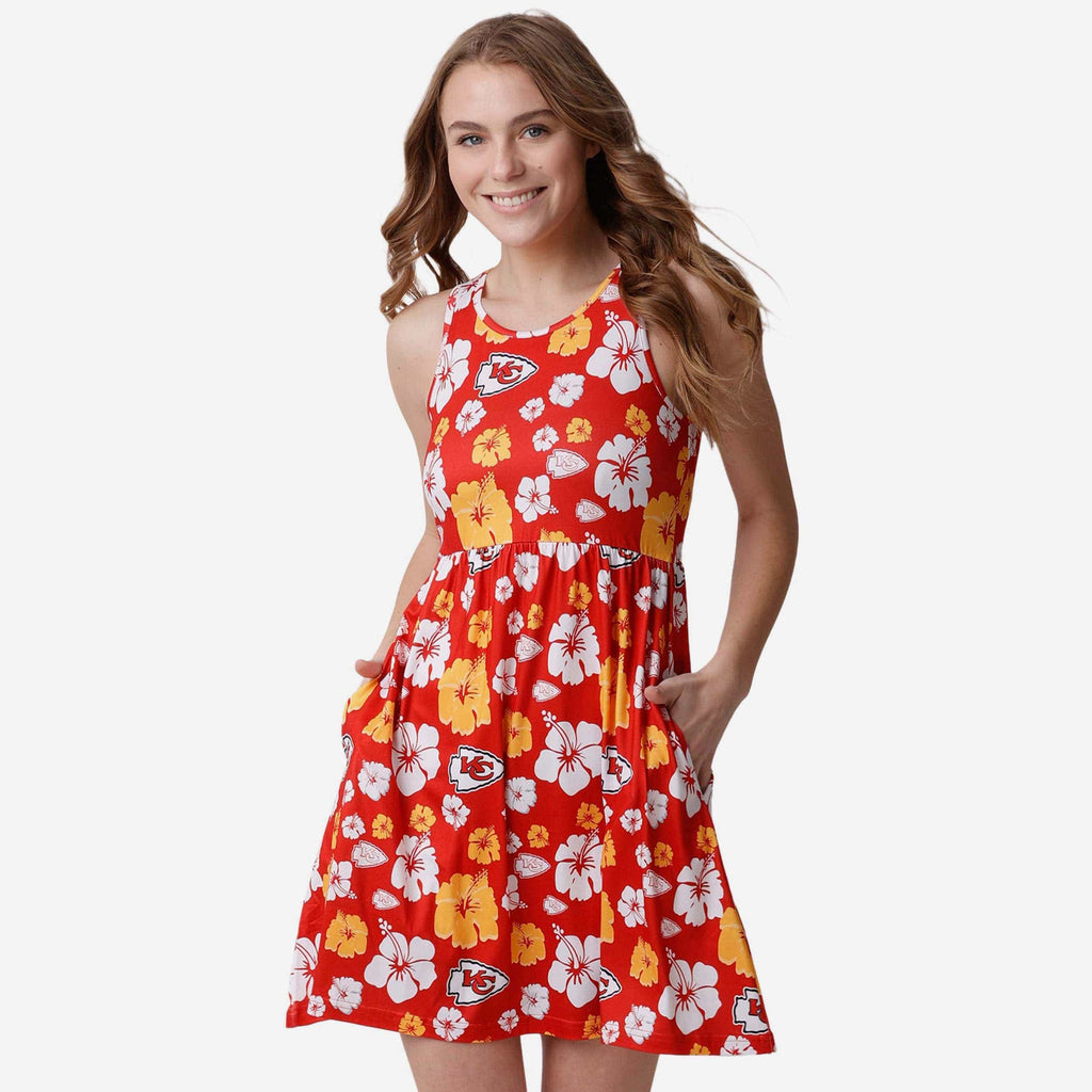 Kansas City Chiefs Womens Fan Favorite Floral Sundress FOCO S - FOCO.com