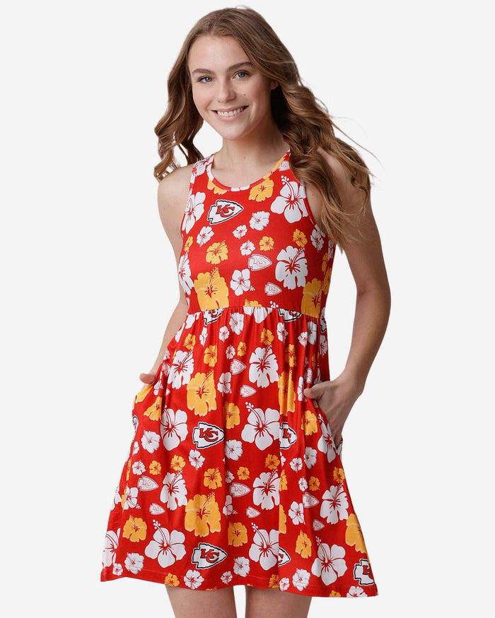 Kansas City Chiefs Womens Fan Favorite Floral Sundress FOCO S - FOCO.com