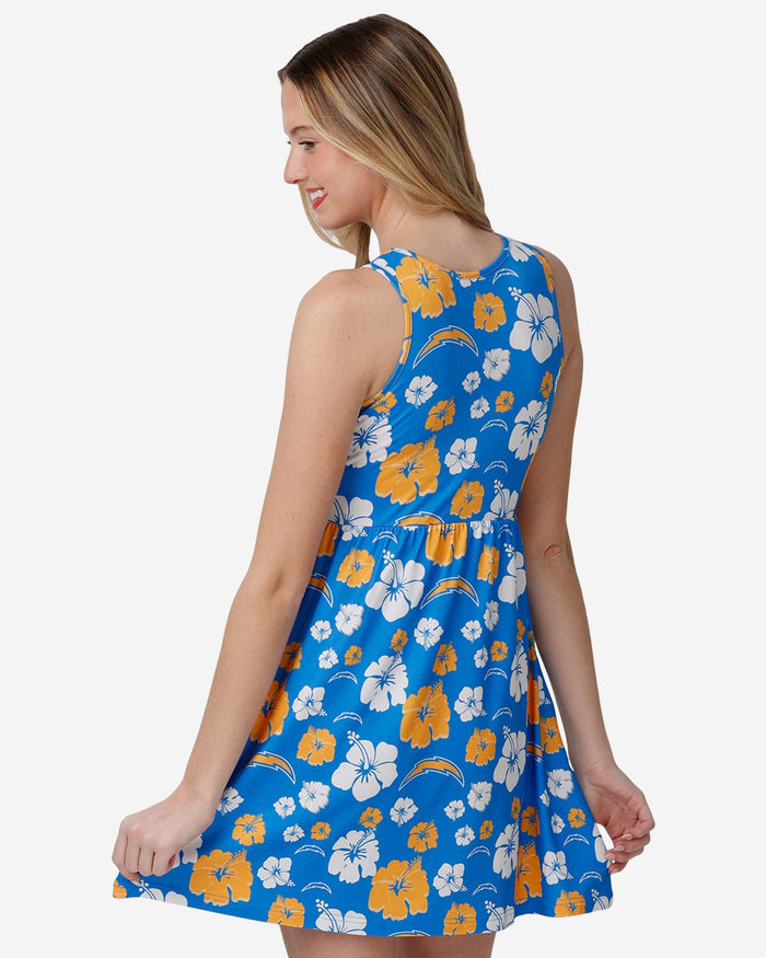 Los Angeles Chargers Womens Fan Favorite Floral Sundress FOCO - FOCO.com