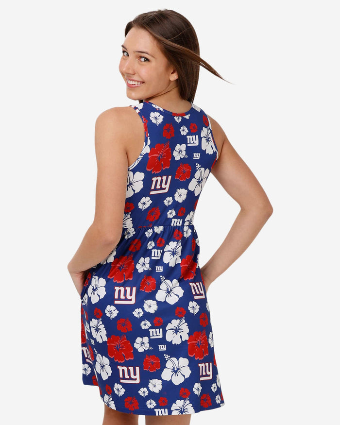 New York Giants Womens Fan Favorite Floral Sundress FOCO - FOCO.com