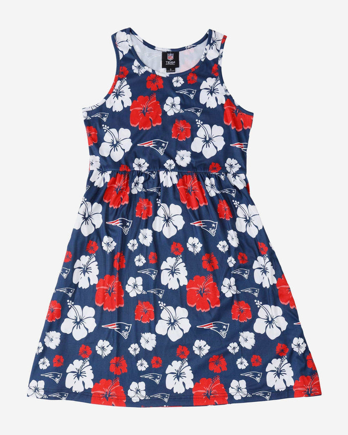 New England Patriots Womens Fan Favorite Floral Sundress FOCO - FOCO.com