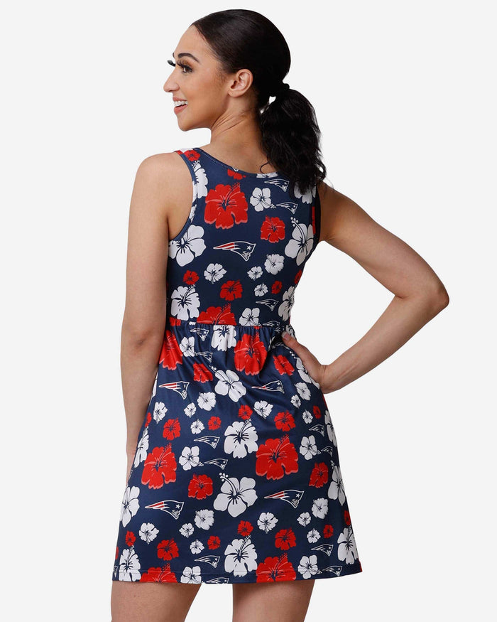 New England Patriots Womens Fan Favorite Floral Sundress FOCO - FOCO.com