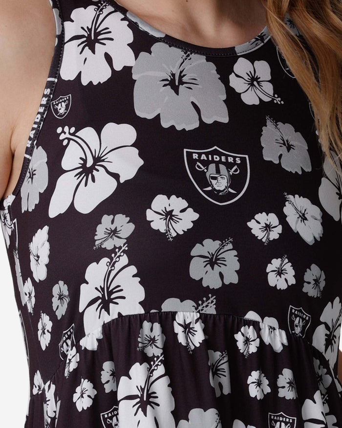 Las Vegas Raiders Womens Fan Favorite Floral Sundress FOCO - FOCO.com