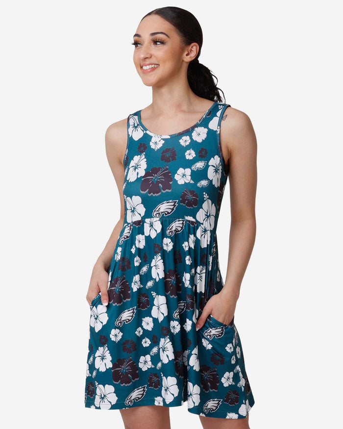 Philadelphia Eagles Womens Fan Favorite Floral Sundress FOCO S - FOCO.com