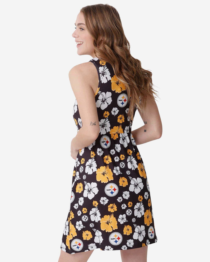 Pittsburgh Steelers Womens Fan Favorite Floral Sundress FOCO - FOCO.com