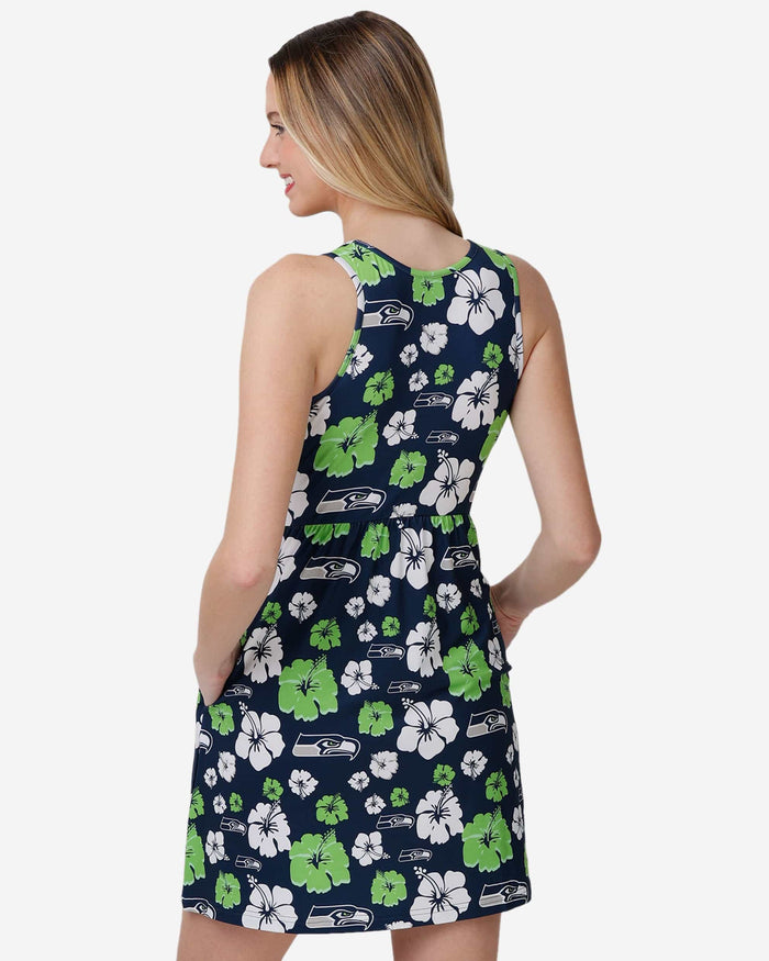 Seattle Seahawks Womens Fan Favorite Floral Sundress FOCO - FOCO.com