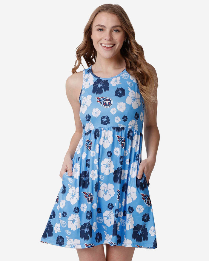 Tennessee Titans Womens Fan Favorite Floral Sundress FOCO S - FOCO.com