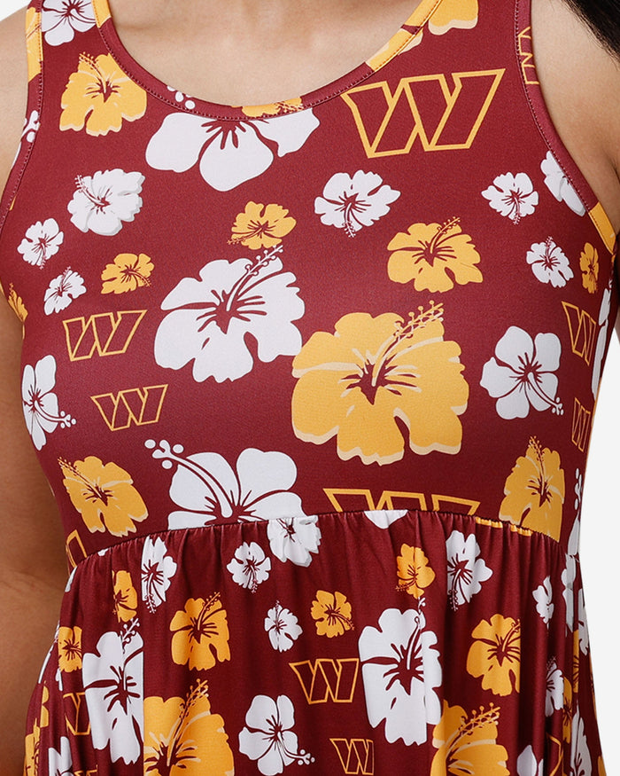 Washington Commanders Womens Fan Favorite Floral Sundress FOCO - FOCO.com