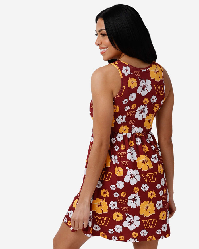 Washington Commanders Womens Fan Favorite Floral Sundress FOCO - FOCO.com