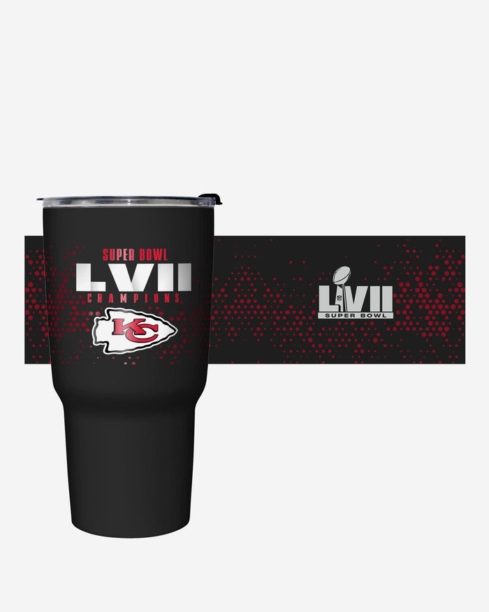 Kansas City Chiefs Super Bowl LVII Champions Black Digital 27 oz Stainless Steel Tumbler FOCO - FOCO.com