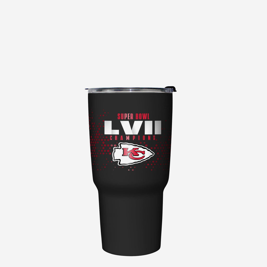 Kansas City Chiefs Super Bowl LVII Champions Black Digital 27 oz Stainless Steel Tumbler FOCO - FOCO.com