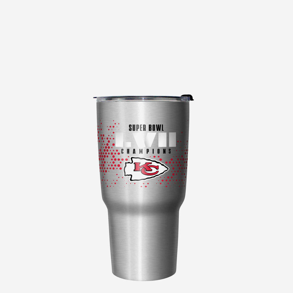 Kansas City Chiefs Super Bowl LVII Champions Metallic Digital 27 oz Stainless Steel Tumbler FOCO - FOCO.com