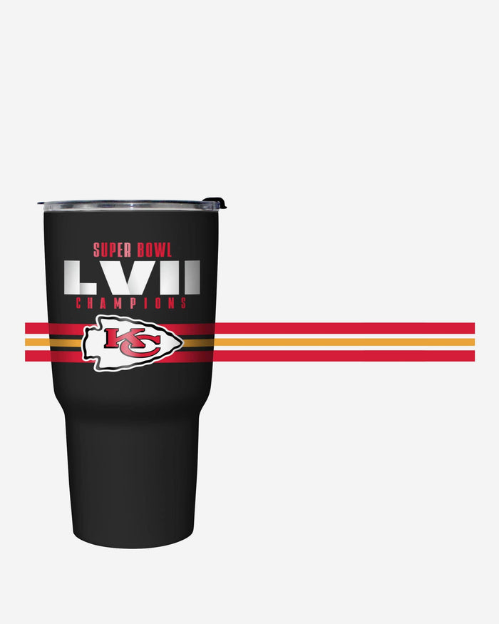 Kansas City Chiefs Super Bowl LVII Champions Team Stripe 27 oz Stainless Steel Tumbler FOCO - FOCO.com