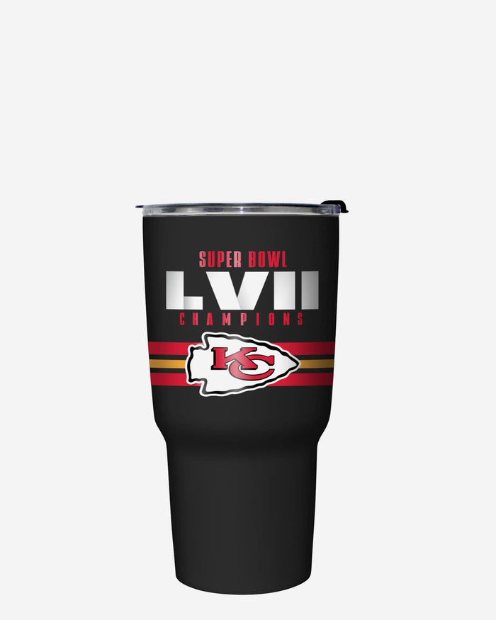 Kansas City Chiefs Super Bowl LVII Champions Team Stripe 27 oz Stainless Steel Tumbler FOCO - FOCO.com