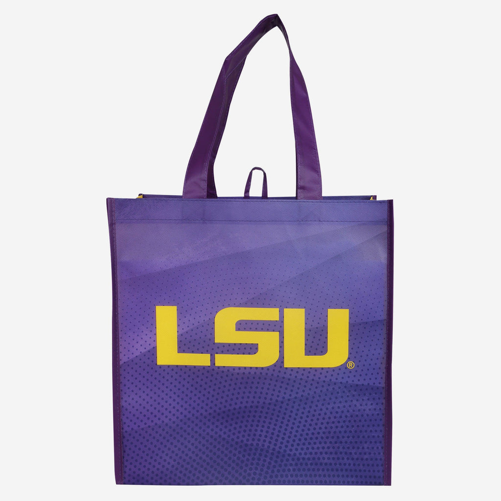 LSU Tigers 4 Pack Reusable Shopping Bag FOCO - FOCO.com