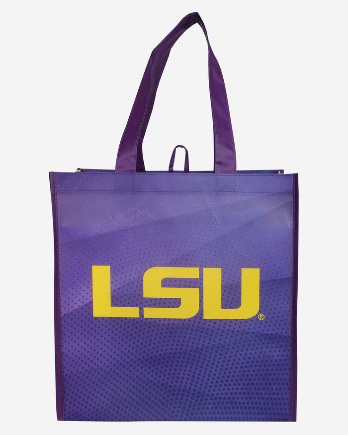 LSU Tigers 4 Pack Reusable Shopping Bag FOCO - FOCO.com