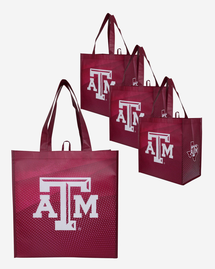 Texas A&M Aggies 4 Pack Reusable Shopping Bag FOCO - FOCO.com