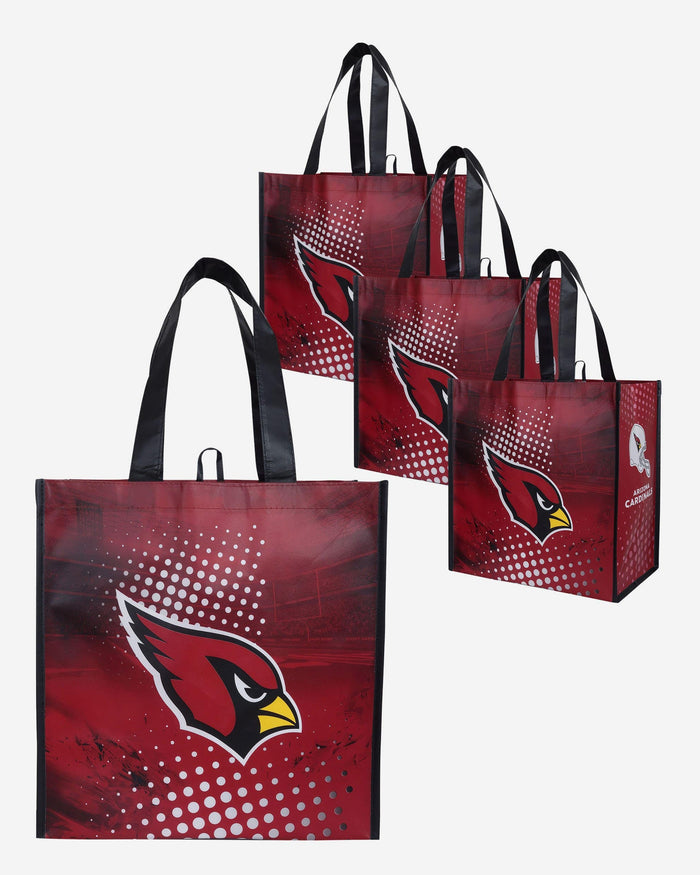 Arizona Cardinals 4 Pack Reusable Shopping Bag FOCO - FOCO.com