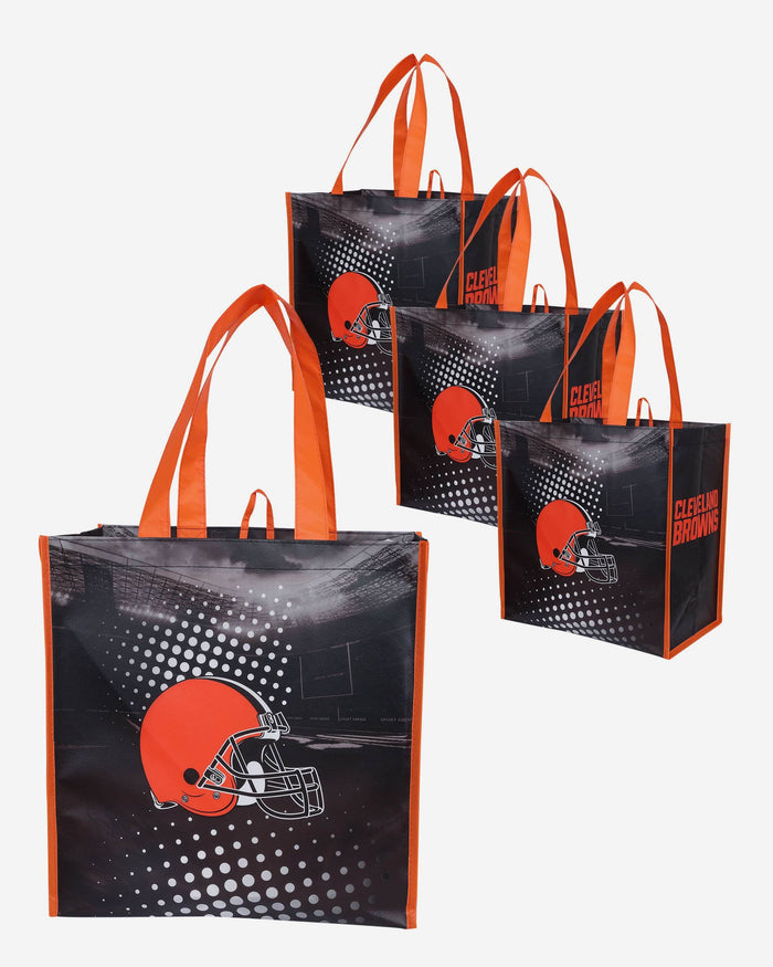 Cleveland Browns 4 Pack Reusable Shopping Bag FOCO - FOCO.com