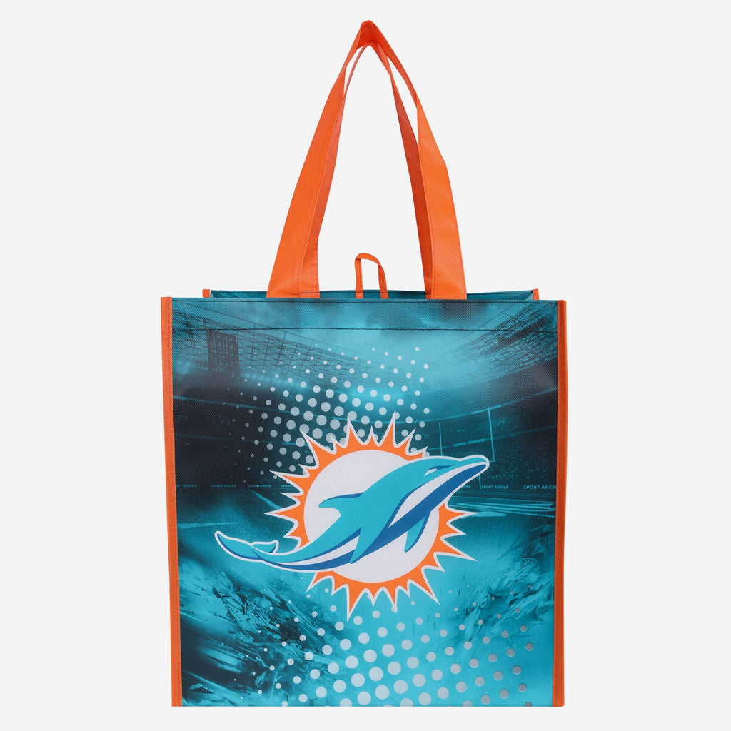 Miami Dolphins 4 Pack Reusable Shopping Bag FOCO - FOCO.com