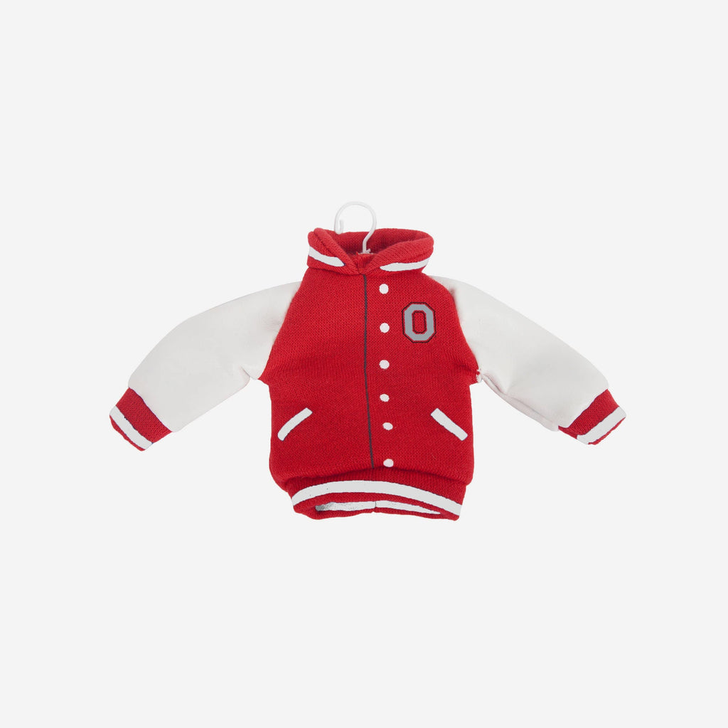 Ohio State Buckeyes Fabric Varsity Jacket Ornament FOCO - FOCO.com
