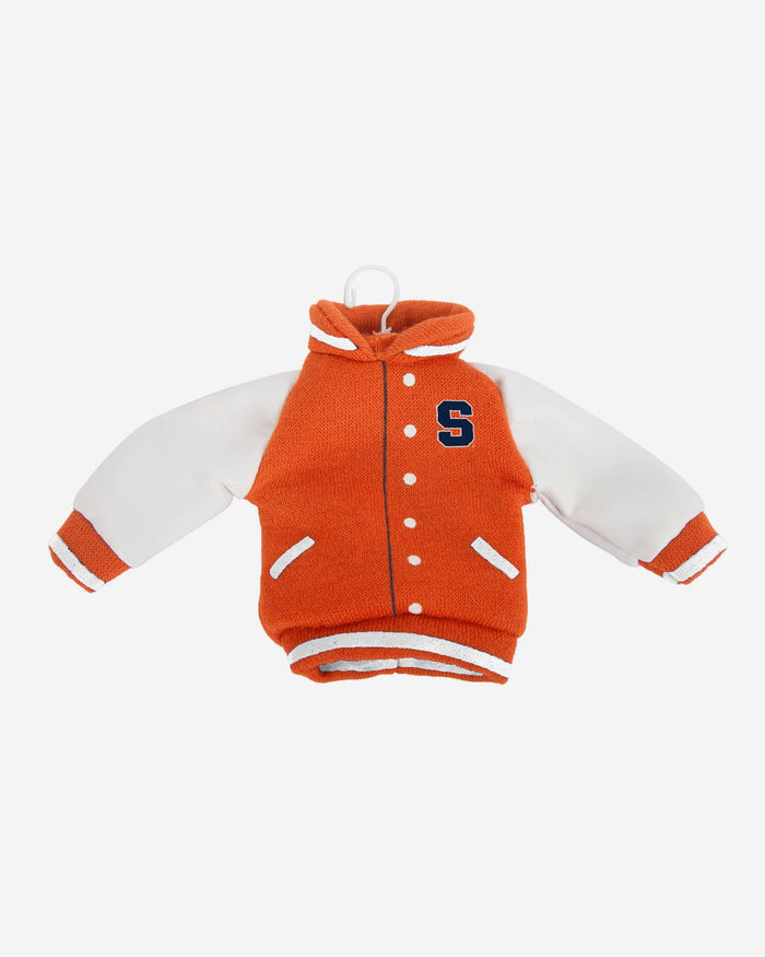 Syracuse Orange Fabric Varsity Jacket Ornament FOCO - FOCO.com