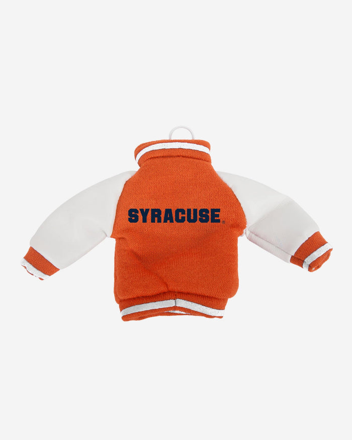 Syracuse Orange Fabric Varsity Jacket Ornament FOCO - FOCO.com